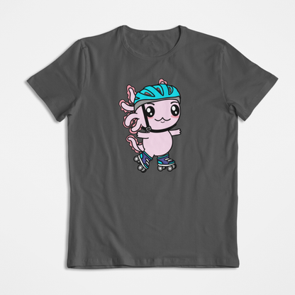 Playera Axolotzin Patinador Ajolote