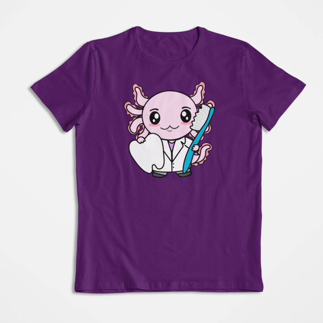 Playera Axolotzin Dentista Ajolote