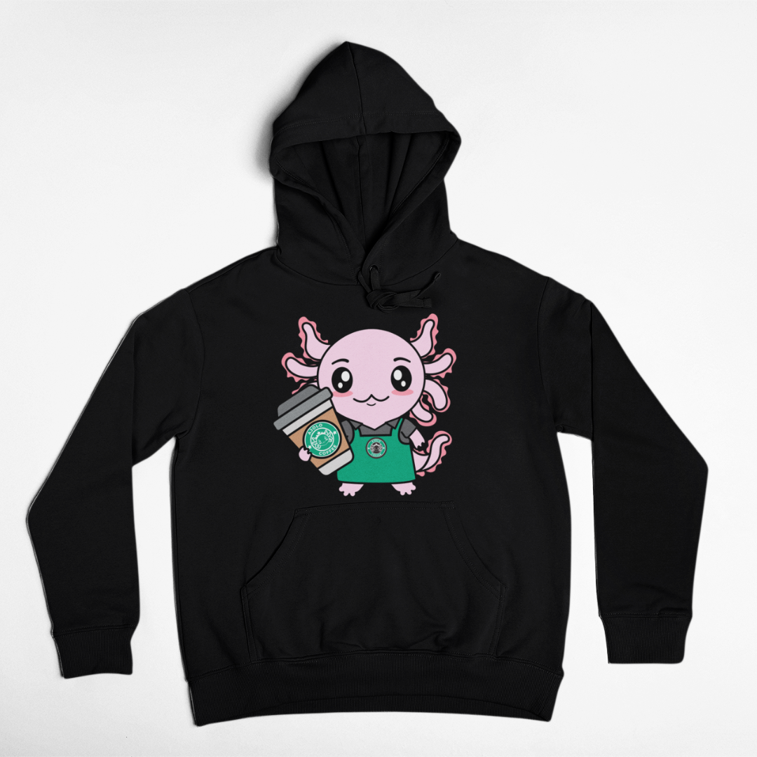 Hoodie Axolotzin Barista Ajolote Unisex