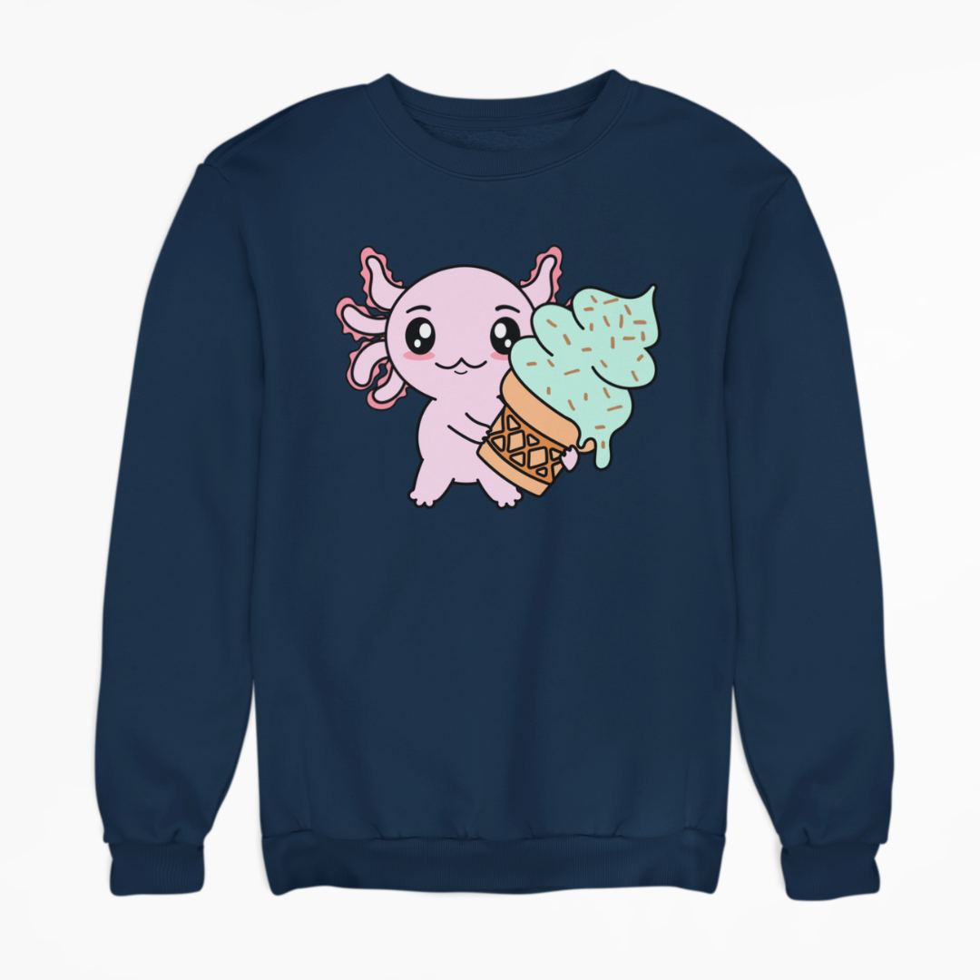 Sudadera Axolotzin Helado Ajolote Unisex