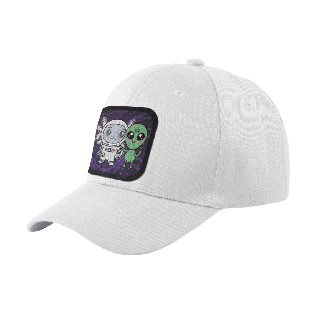 Gorra Unisex Curva Axolotzin Y Marcianito