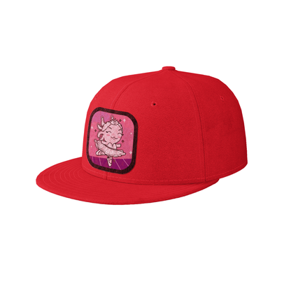 Gorra Unisex Plana Axolotzin Bailarina De Ballet