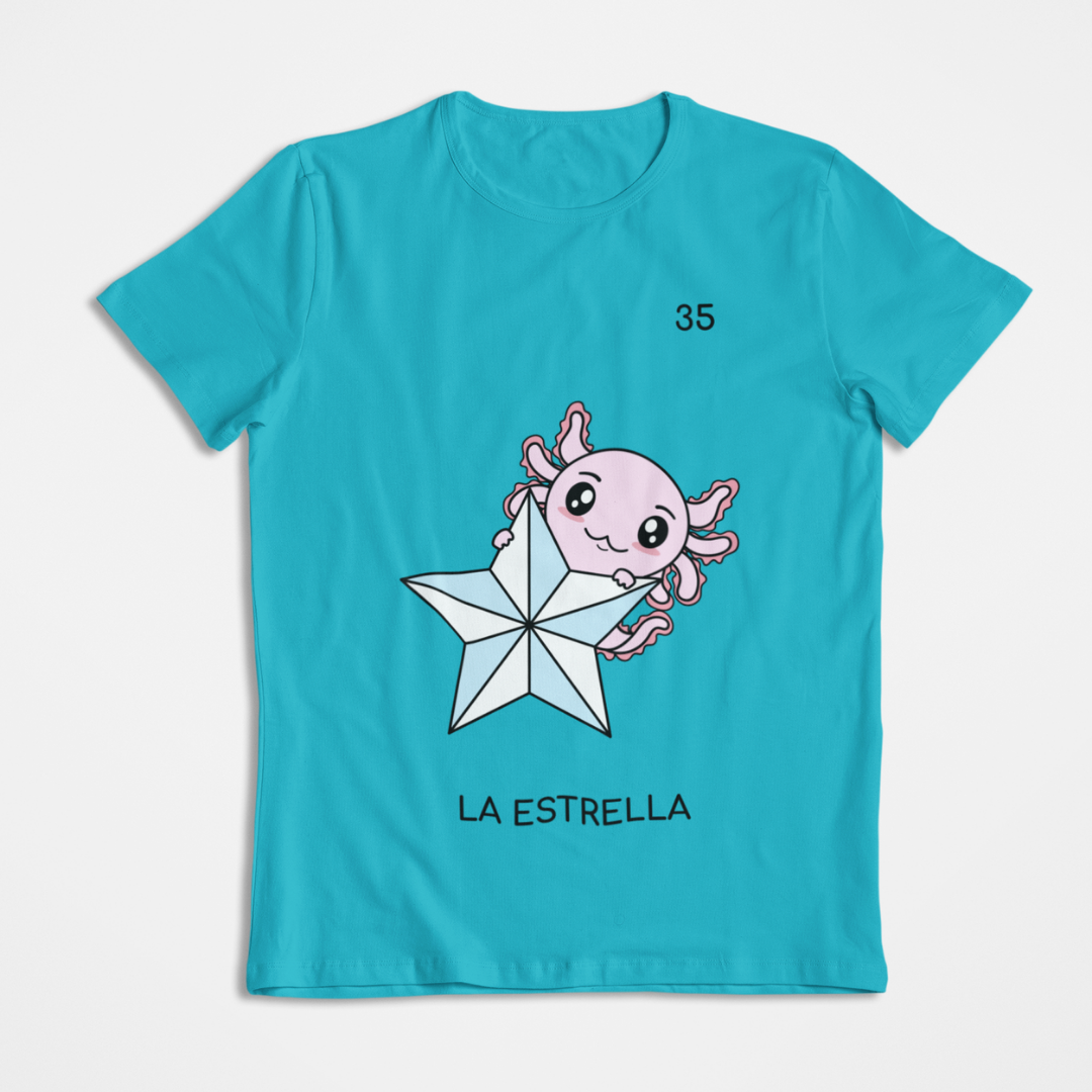 Playera Axoloteria La Estrella Ajolote