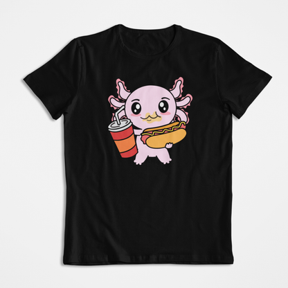 Playera Axolotzin Comiendo Jocho Ajolote