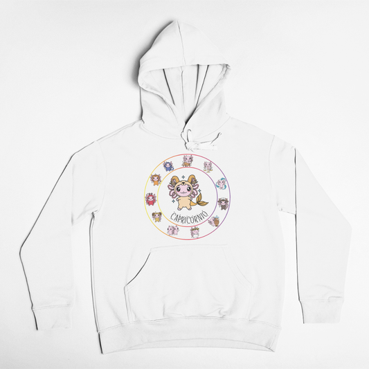 Hoodie Horóscopos Capricornio Axolotzin Ajolote Unisex