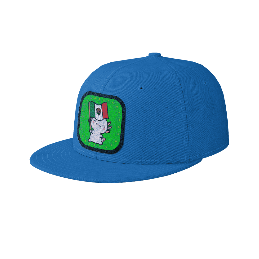 Gorra Unisex Plana Ajolote Y Su Bandera Xo The Monster