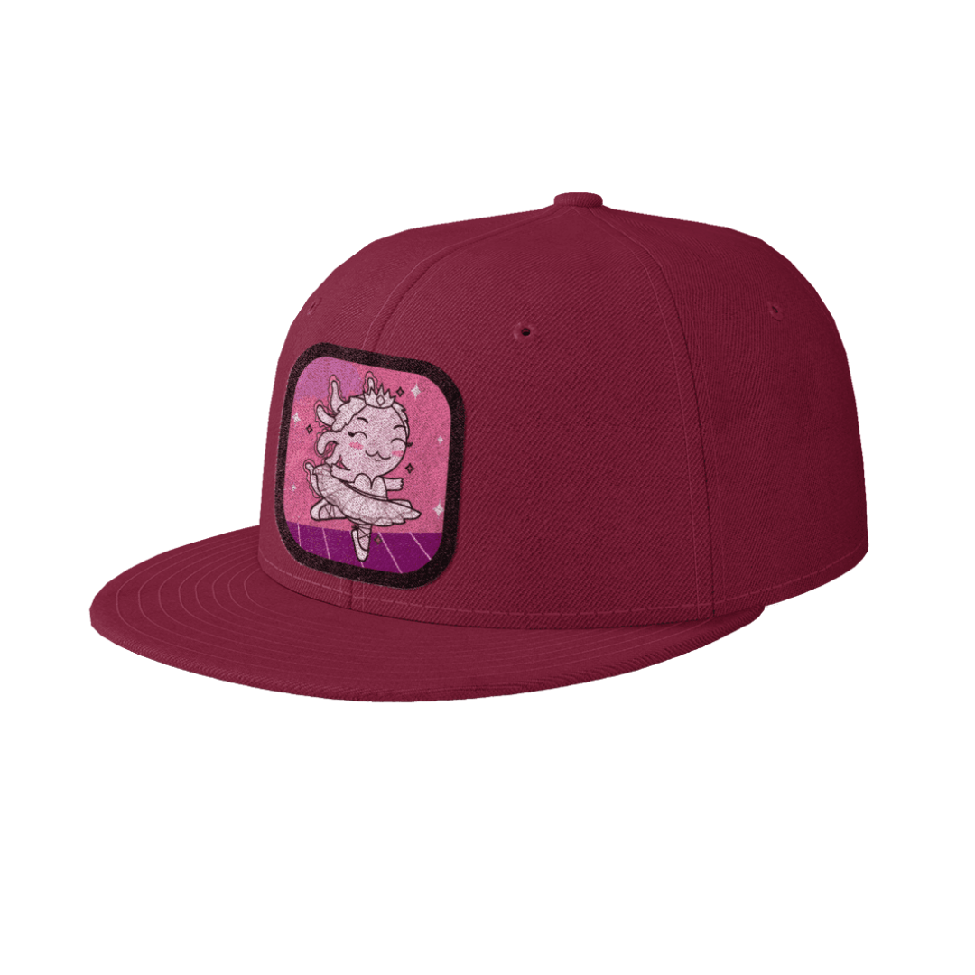 Gorra Unisex Plana Axolotzin Bailarina De Ballet