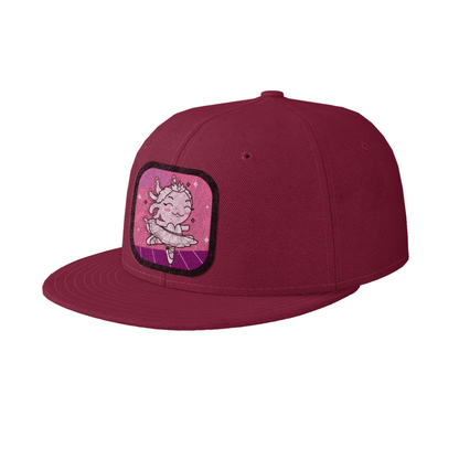 Gorra Unisex Plana Axolotzin Bailarina De Ballet