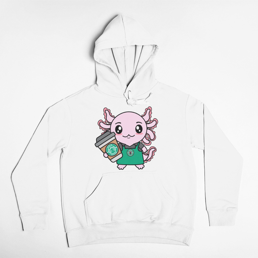 Hoodie Axolotzin Barista Ajolote Unisex
