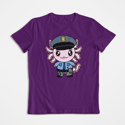 Playera Axolotzin Policía Ajolote