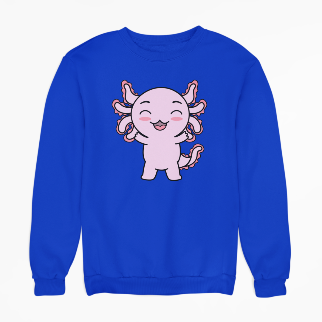 Sudadera Axolotzin Feliz Ajolote Unisex