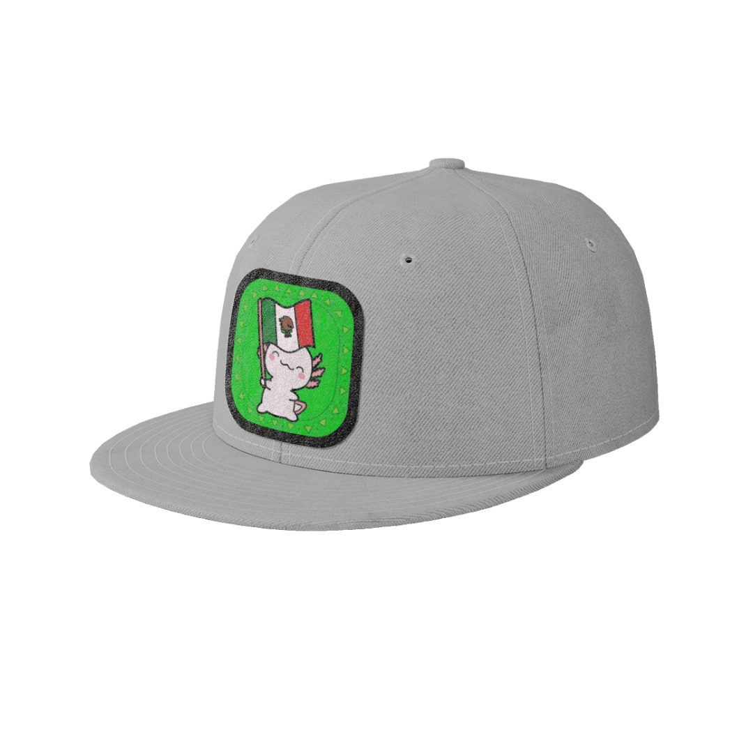 Gorra Unisex Plana Ajolote Y Su Bandera Xo The Monster