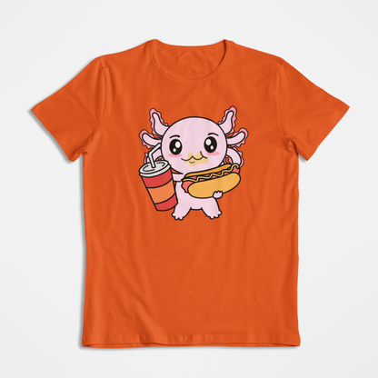 Playera Axolotzin Comiendo Jocho Ajolote