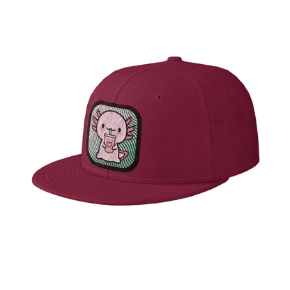 Gorra Unisex Plana Ajolote Bebiendo Xo The Monster