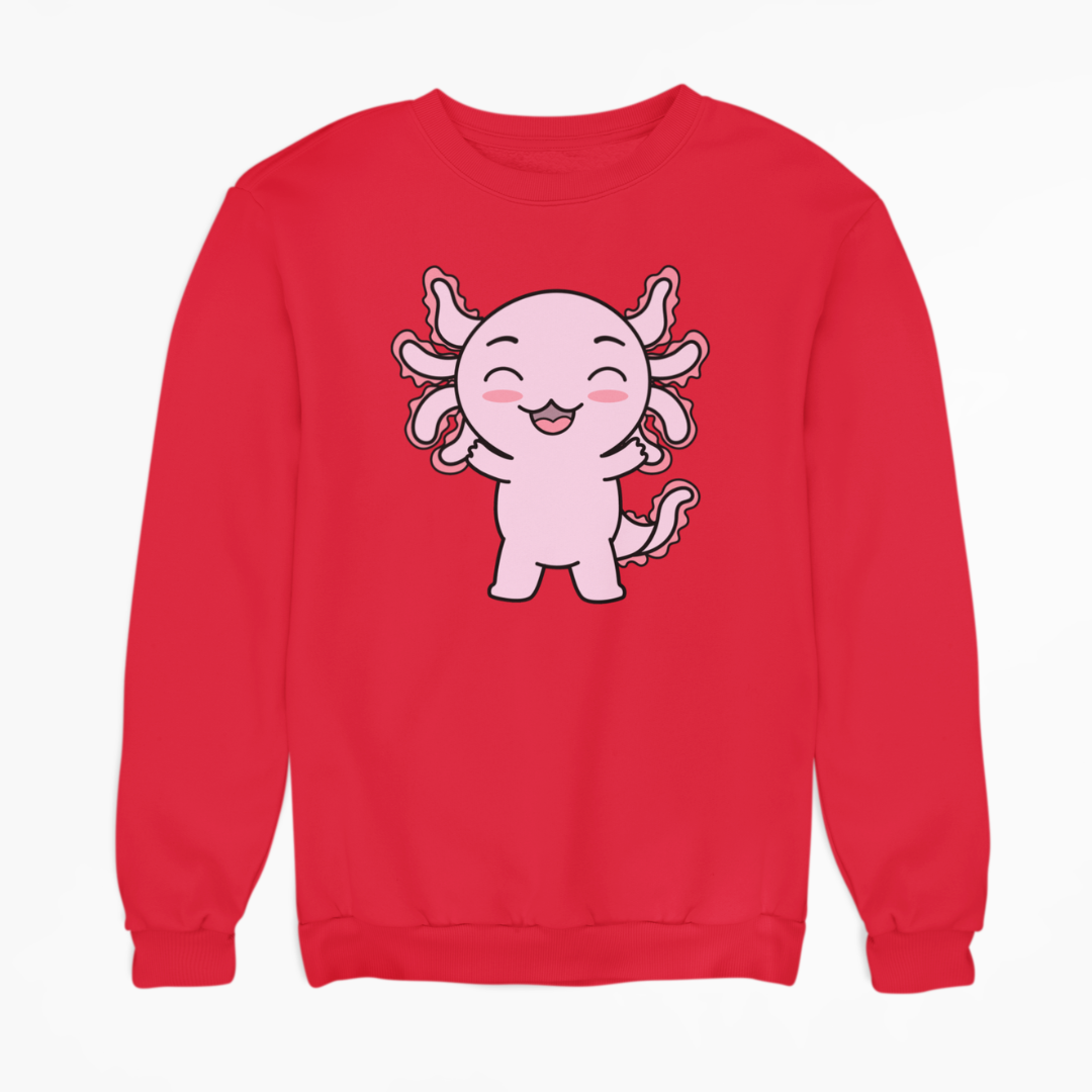 Sudadera Axolotzin Feliz Ajolote Unisex