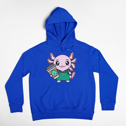 Hoodie Axolotzin Barista Ajolote Unisex
