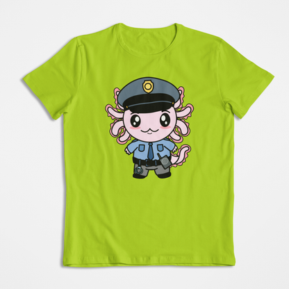 Playera Axolotzin Policía Ajolote