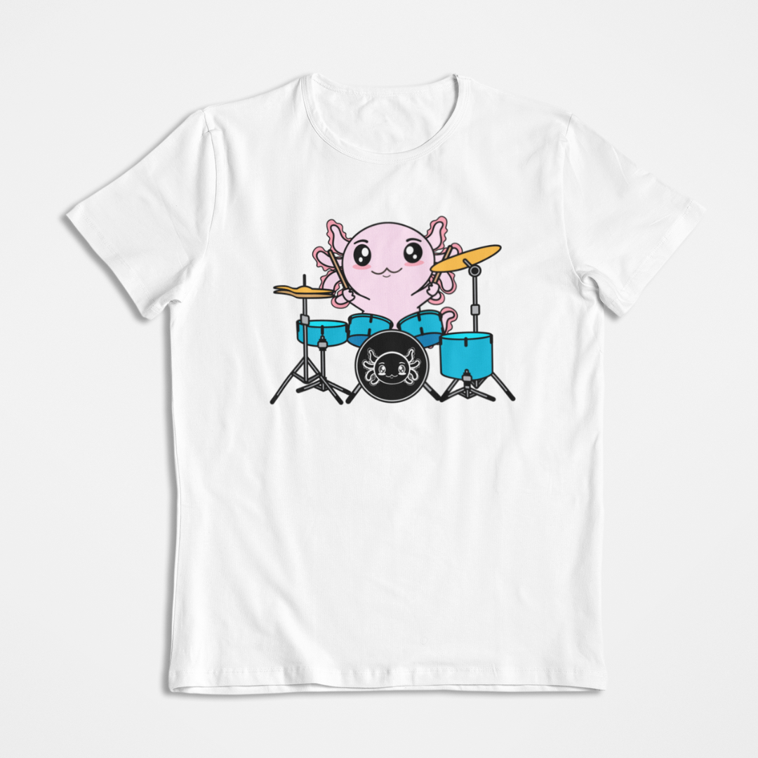 Playera Axolotzin Baterista Ajolote