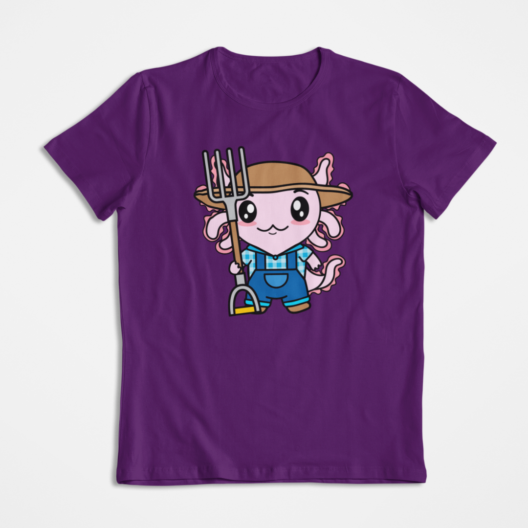 Playera Axolotzin Granjero Ajolote