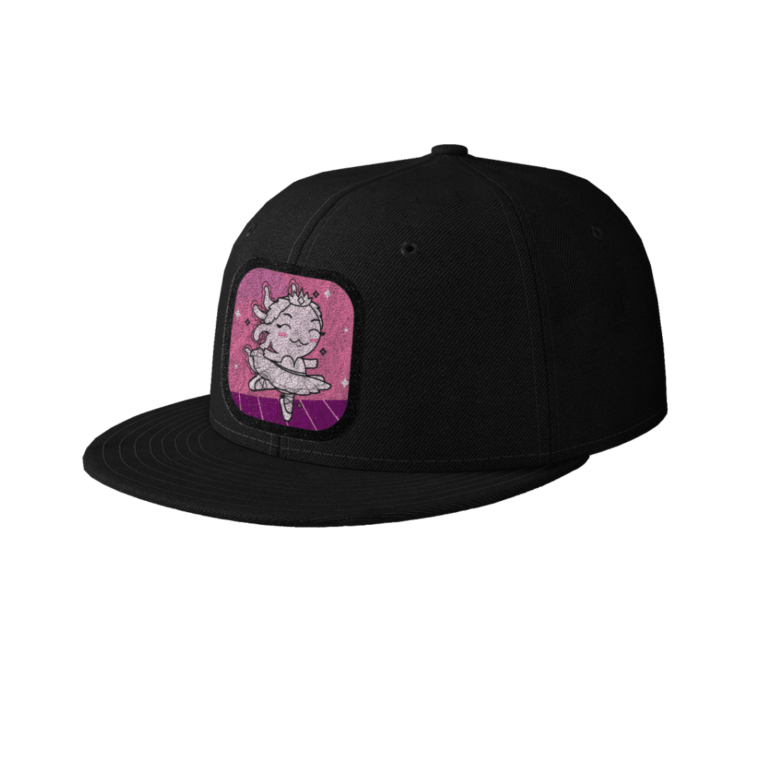 Gorra Unisex Plana Axolotzin Bailarina De Ballet