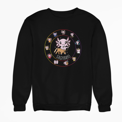 Sudadera Horóscopos Sagitario Axolotzin Ajolote Unisex