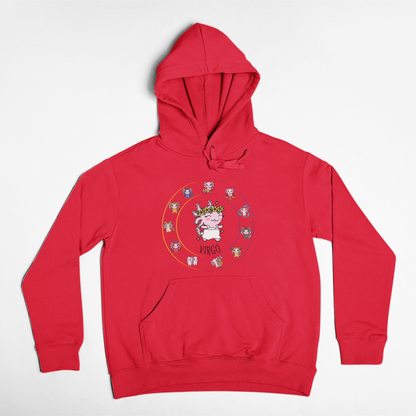 Hoodie Horóscopos Virgo Axolotzin Ajolote Unisex