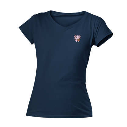 Playera Cuello V Axolotzin Pulquero Ajolote