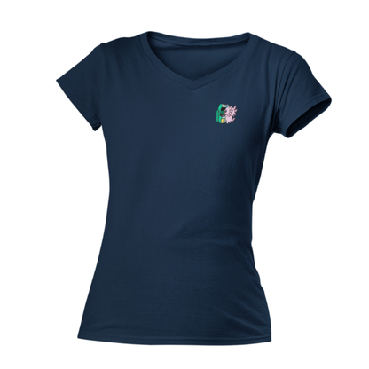 Playera Cuello V Axolotzin Arcade Ajolote