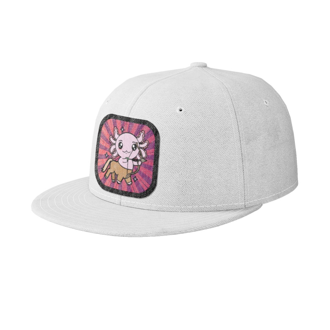 Gorra Unisex Plana Axolotzin Horoscopos Sagitario Ajolote