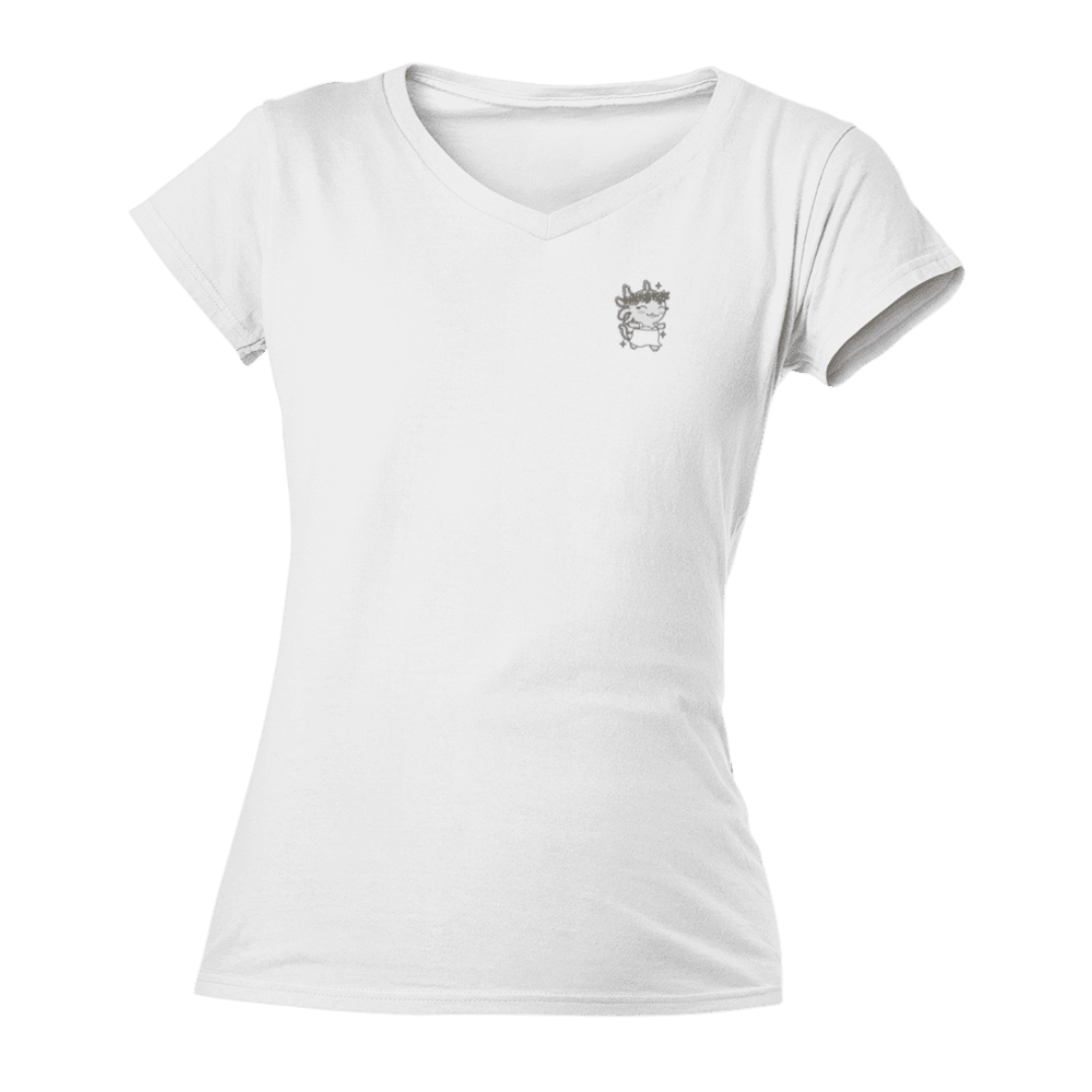 Playera Cuello V Horoscopos Virgo Axolotzin Ajolote Adulto