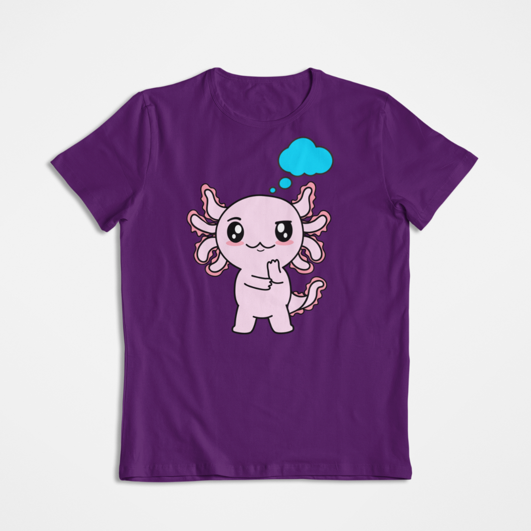 Playera Axolotzin Pensando Ajolote