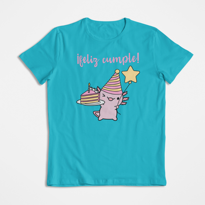 Playera Ajolote Feliz Cumple Xo The Monster