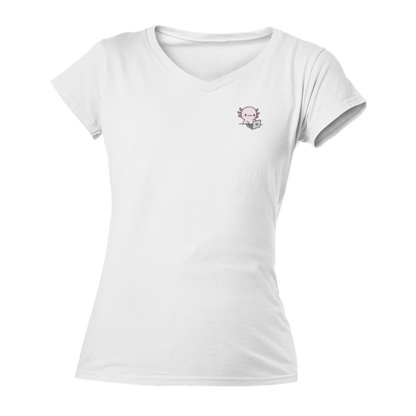 Playera "V" Ajolote Trabajando Xo The Monster