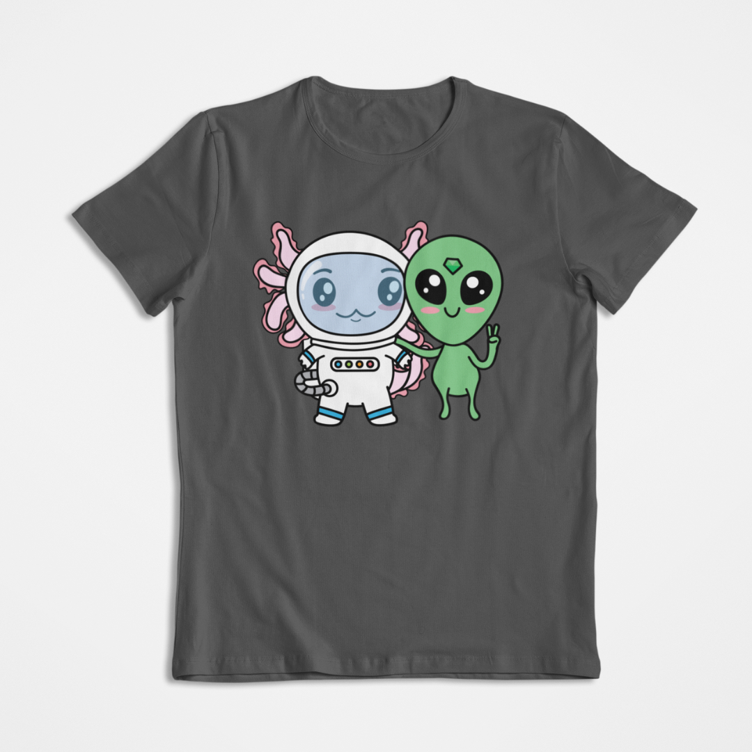 Playera Axolotzin Y Marcianito Ajolote