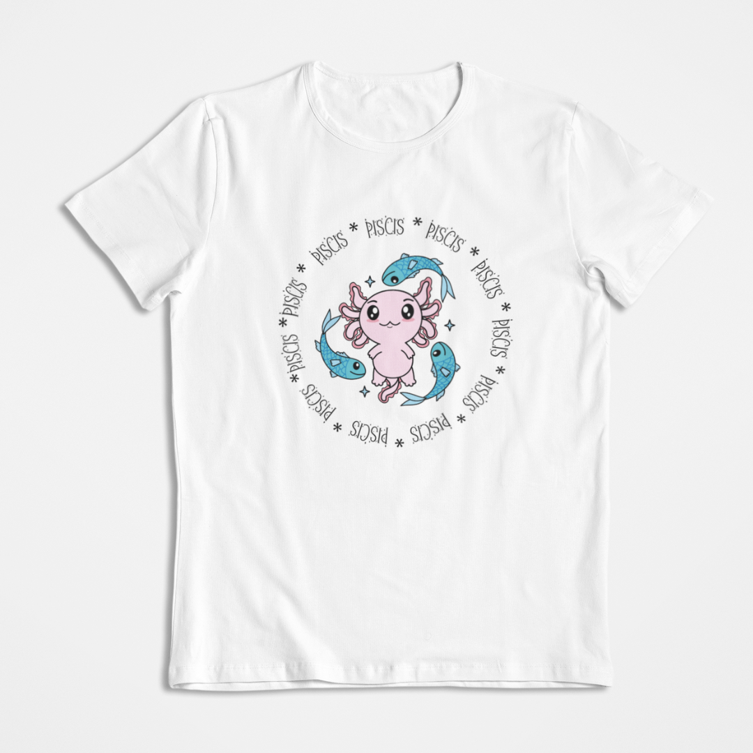 Playera Axolotzin Horoscopos Aro Piscis Ajolote