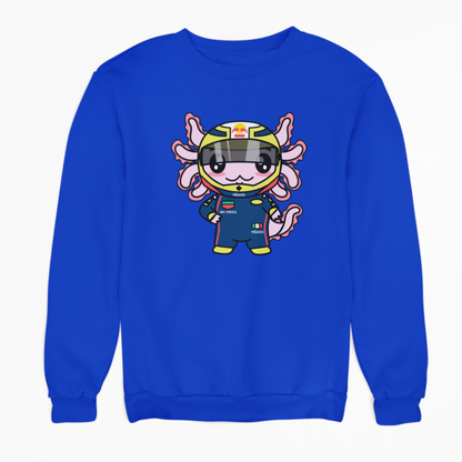 Sudadera Axolotzin Piloto De Carreras Ajolote Unisex