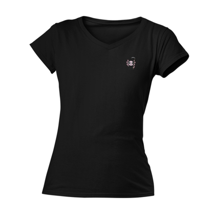 Playera Cuello V Axoloteria La Muerte Ajolote Adulto