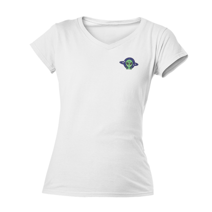 Playera Cuello V Axolotzin Marcianito Ajolote Adulto