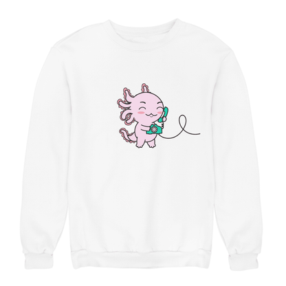 Sudadera Axolotzin Telefono Ajolote Unisex