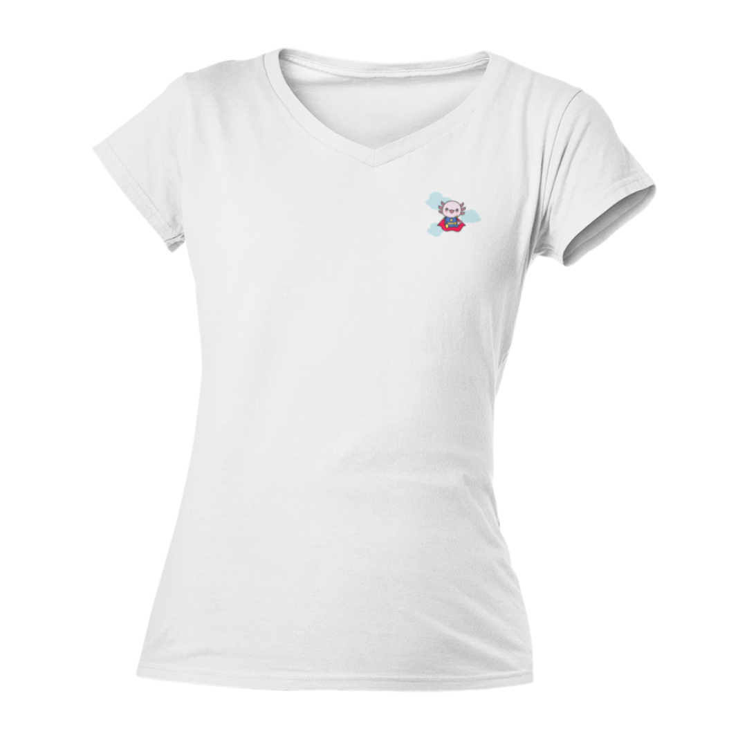 Playera "V" Ajolote Super Heroe Xo The Monster