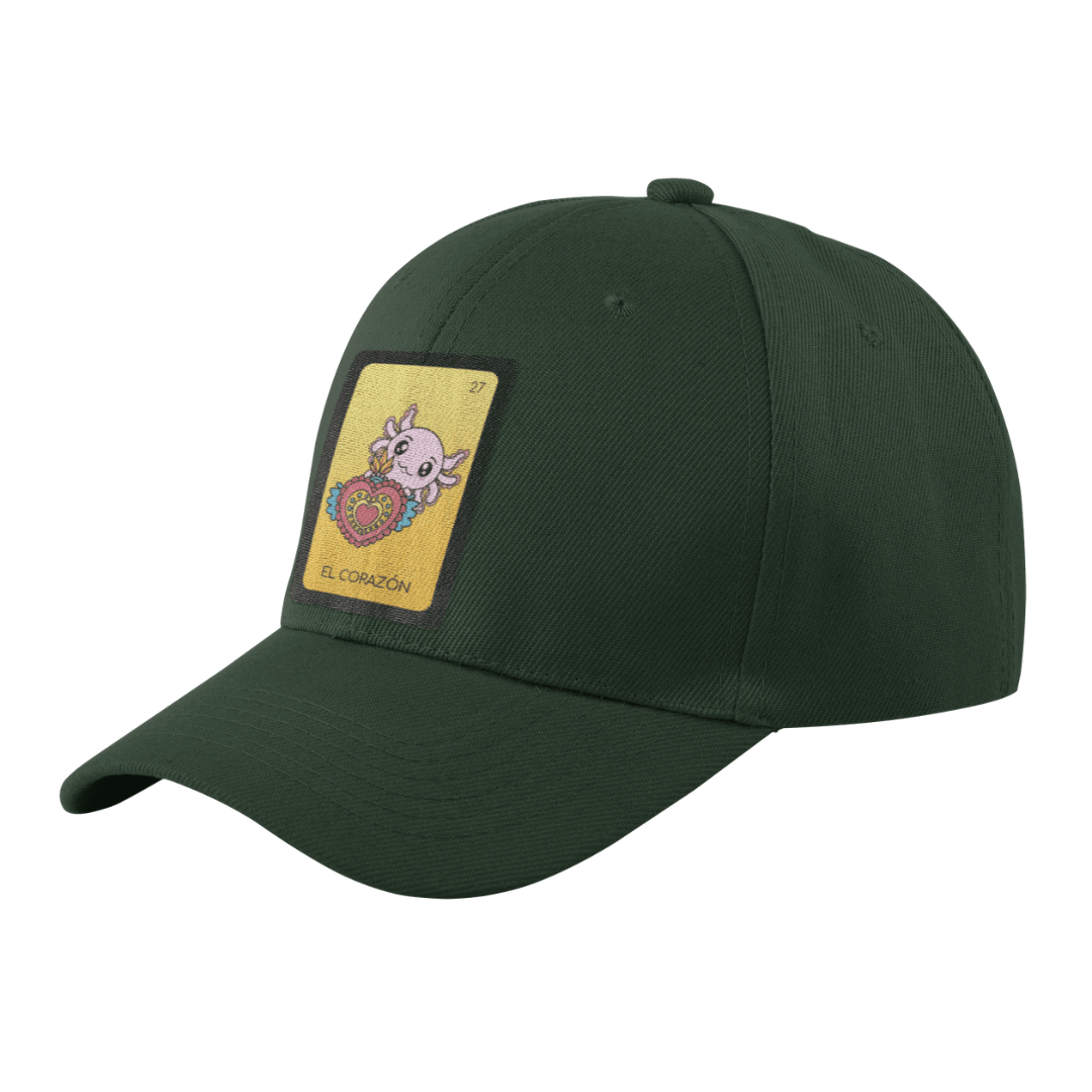 Gorra Unisex Curva Axoloteria El Corazón Ajolote