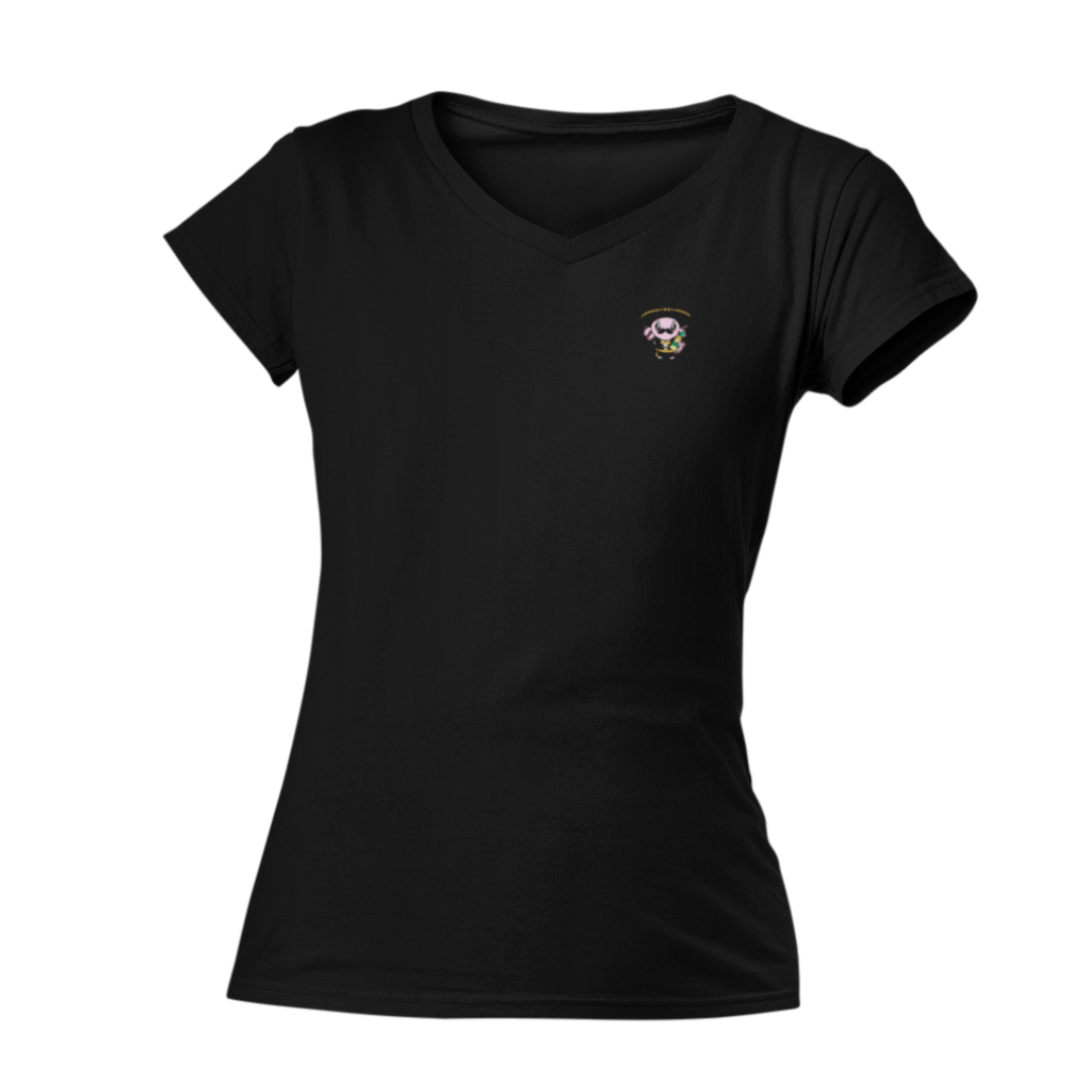 Playera Cuello V Axolotzin Mariachi Ajolote