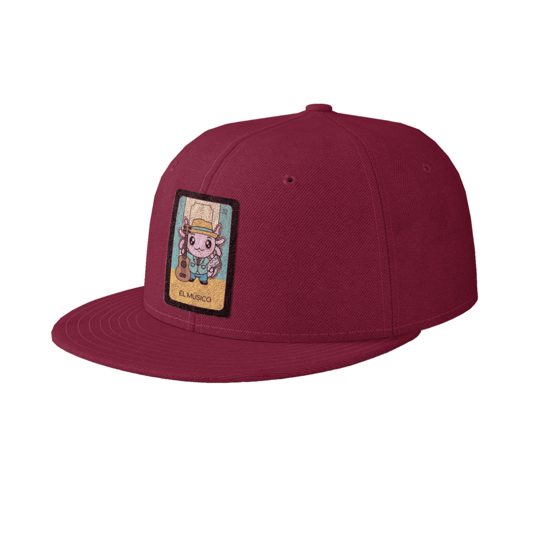 Gorra Unisex Plana Axoloteria El Musico Ajolote