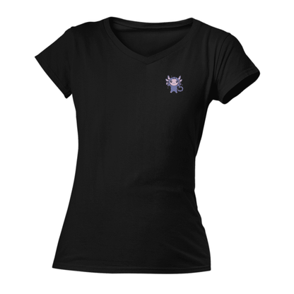 Playera Cuello V Horoscopos Escorpio Axolotzin Ajolote Adulto