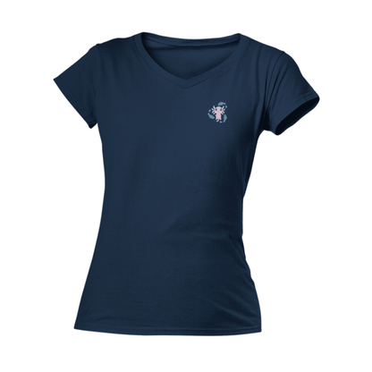 Playera Cuello V Horoscopos Piscis Axolotzin Ajolote Adulto