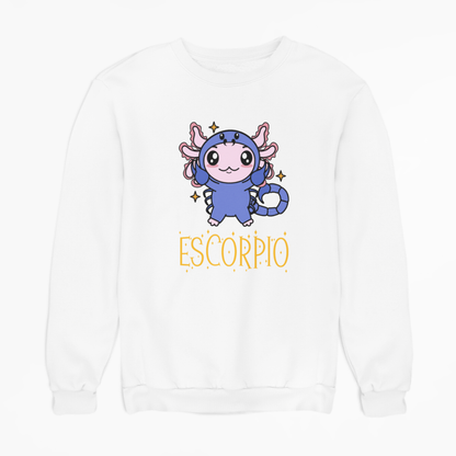 Sudadera Axolotzin Horóscopos Nombre Escorpio Ajolote Unisex