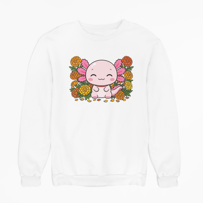 Sudadera Ajolotito Cempasúchil Unisex