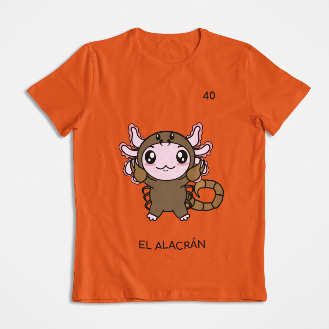 Playera Axoloteria El Alacran Ajolote