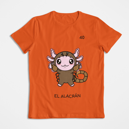 Playera Axoloteria El Alacran Ajolote
