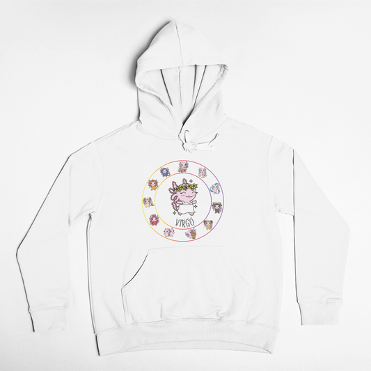 Hoodie Horóscopos Virgo Axolotzin Ajolote Unisex